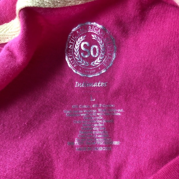 So Intimates Pink Shirt "I'm Bananas For You" L - Picture 3 of 3